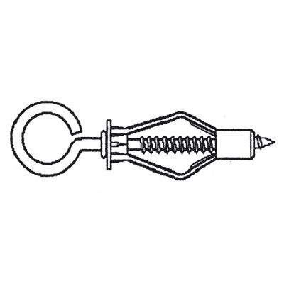 Nylon hollow wall anchor with eye-hook