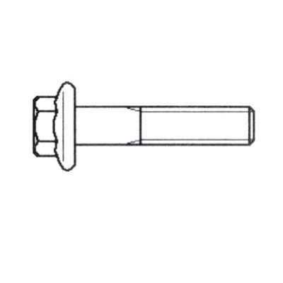 Hex head cap bolt with conical flange